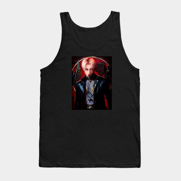 K-Pop Stray Kids Felix Fan Art Tank Top by ArtFulArts